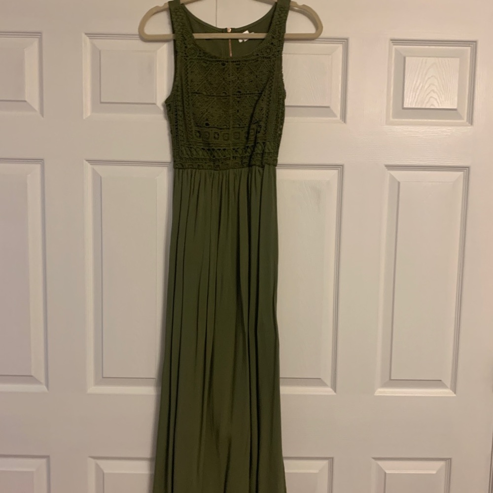 Hunter green dress